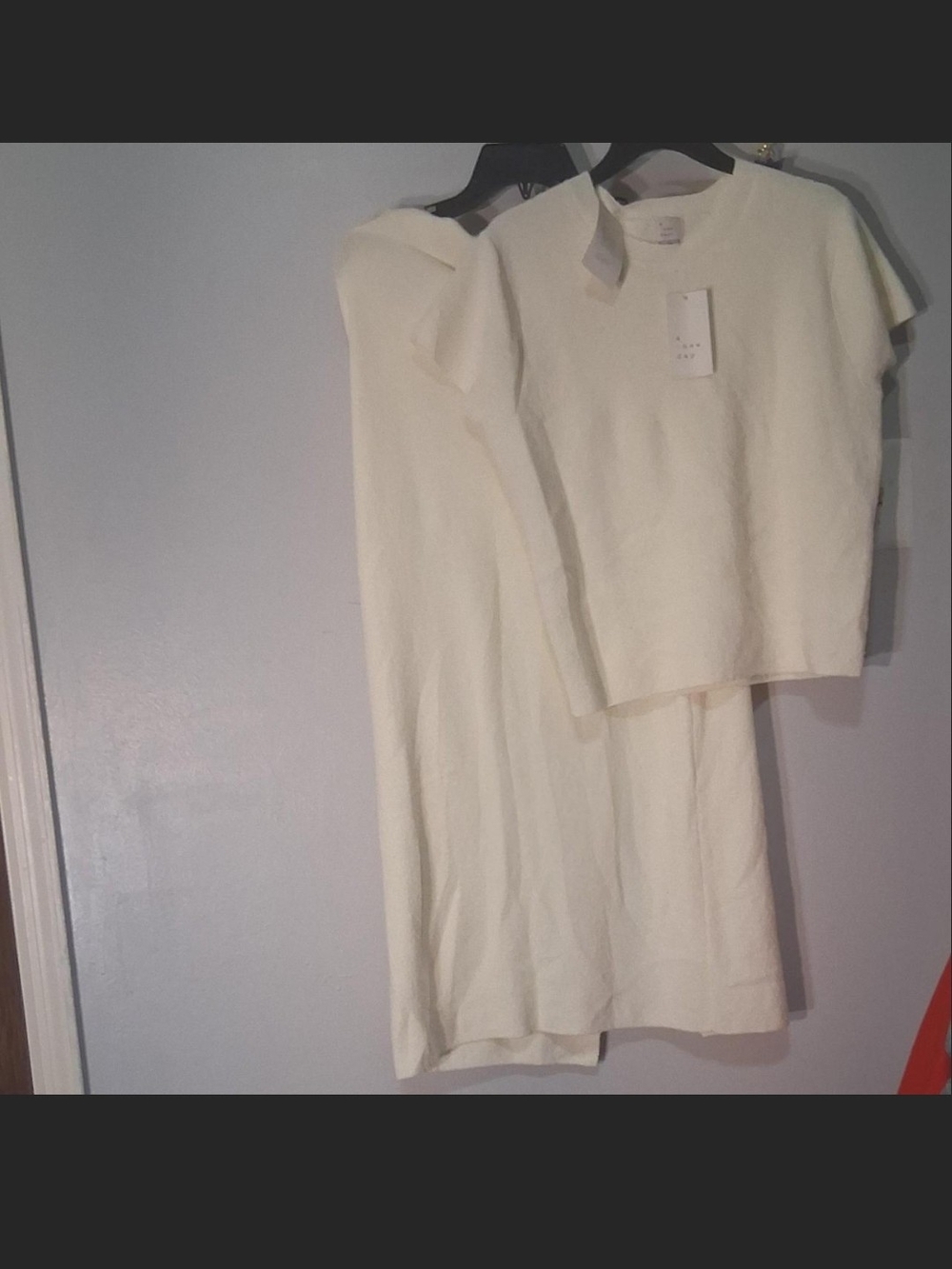 a new day Cream Knit Two-Piece Dress Set